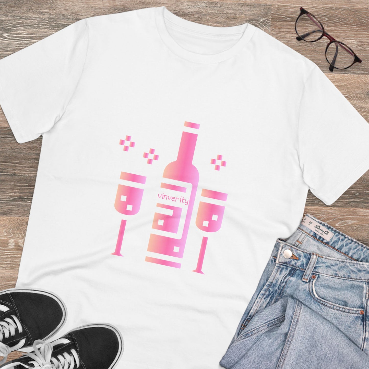 Winetendo Organic Cotton T-Shirt – Retro Gamer Wine Lover Tee