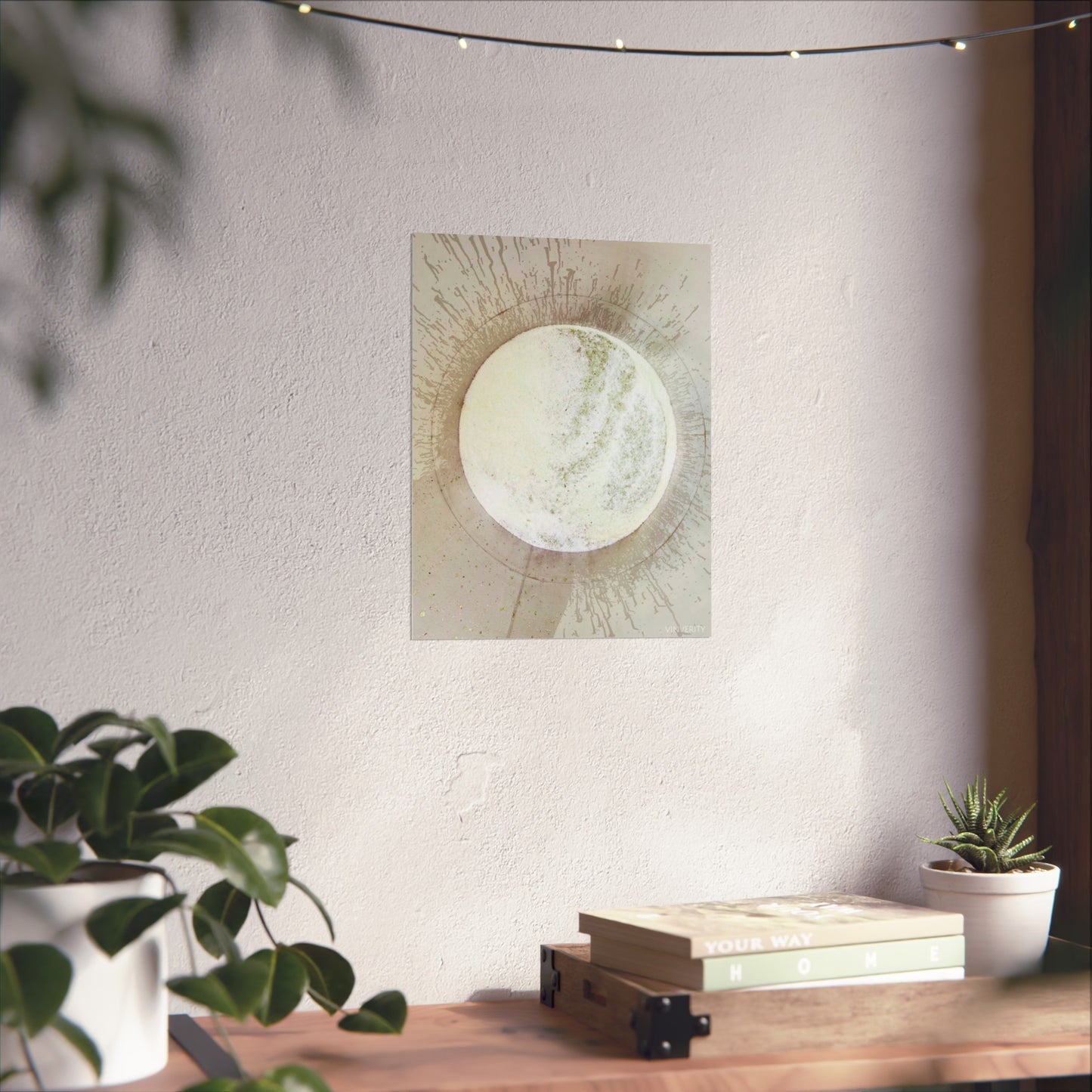 Wine Art Poster "Metallic Must"