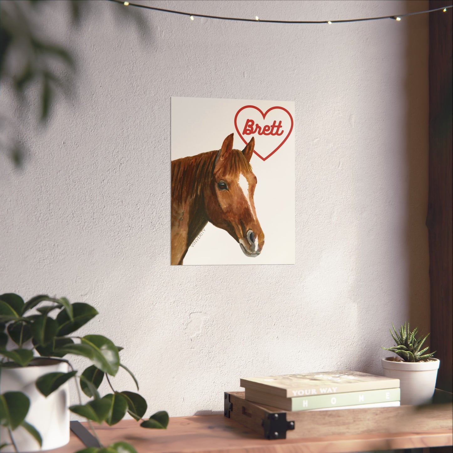 Wine Art Poster "<3 Brett"