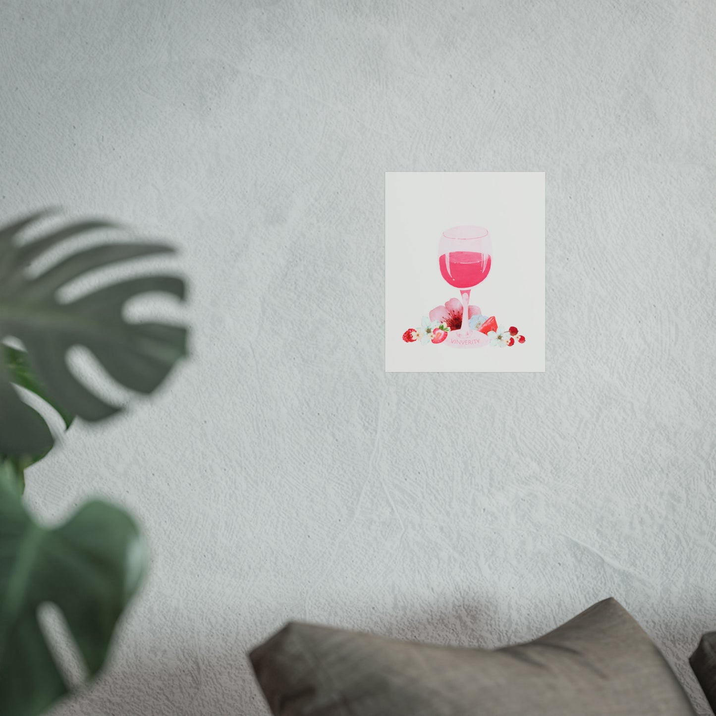 Wine Art Poster "Rosé"