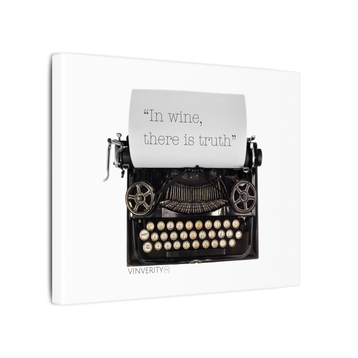 "In wine, there is truth" Canvas Wall Art