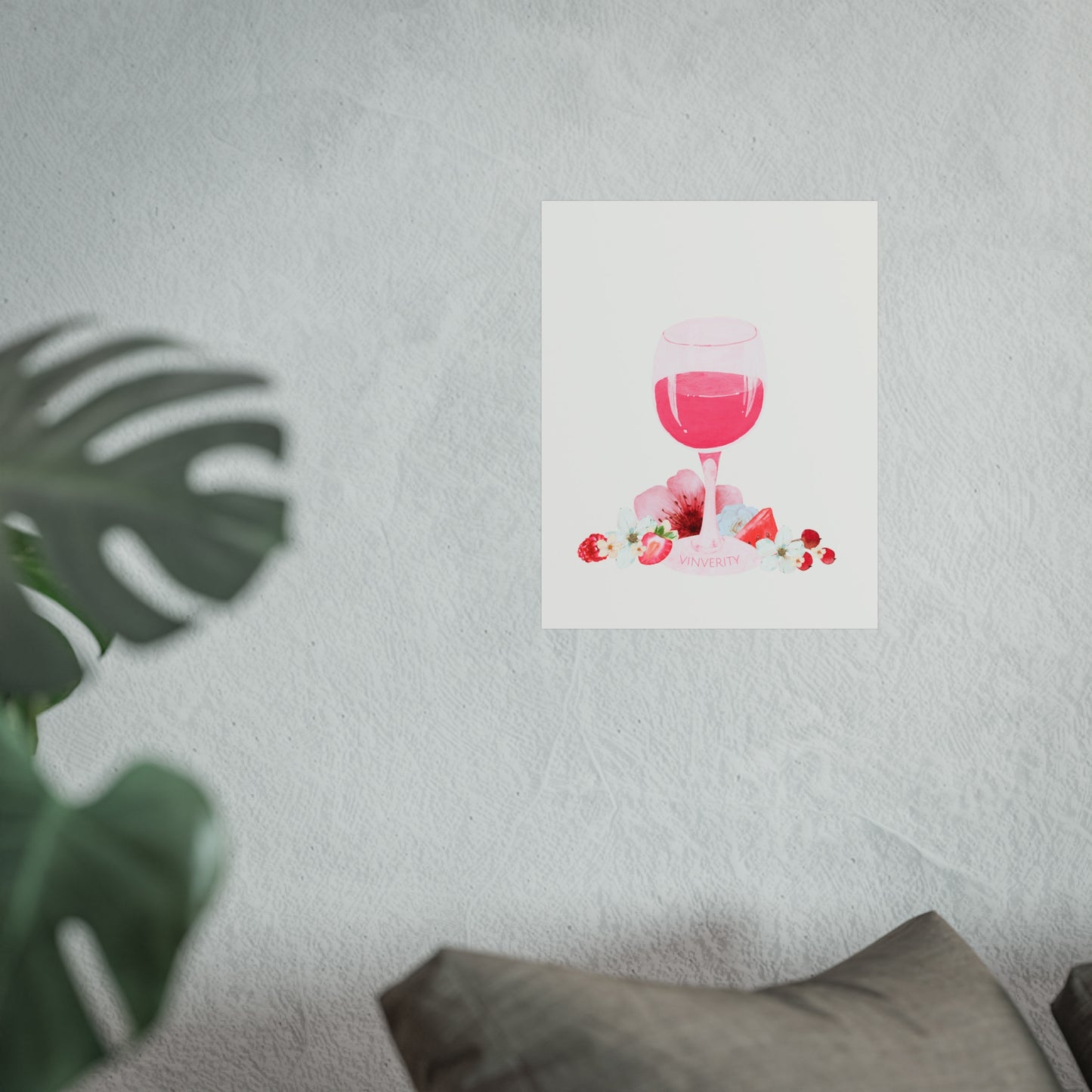 Wine Art Poster "Rosé"