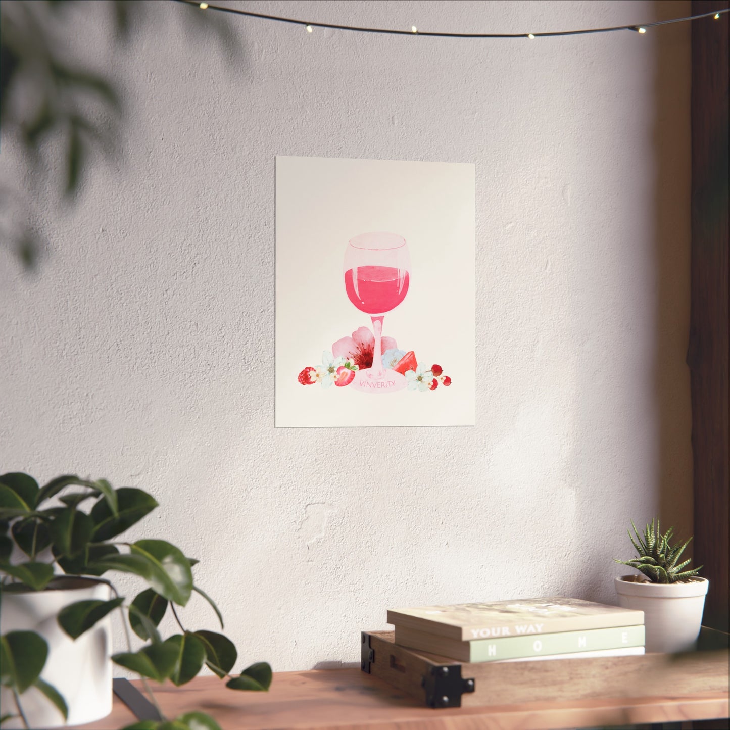 Wine Art Poster "Rosé"