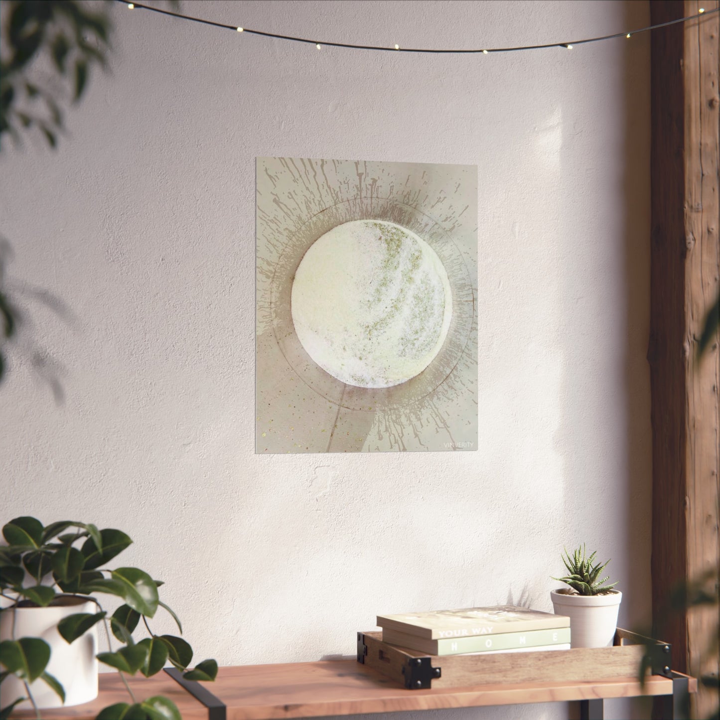 Wine Art Poster "Metallic Must"