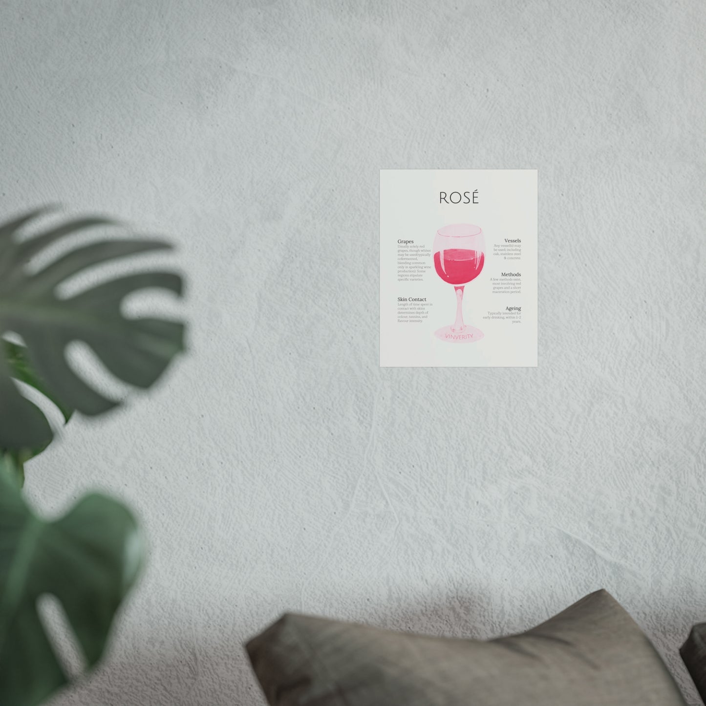 Pretty Rosé Winemaking Poster