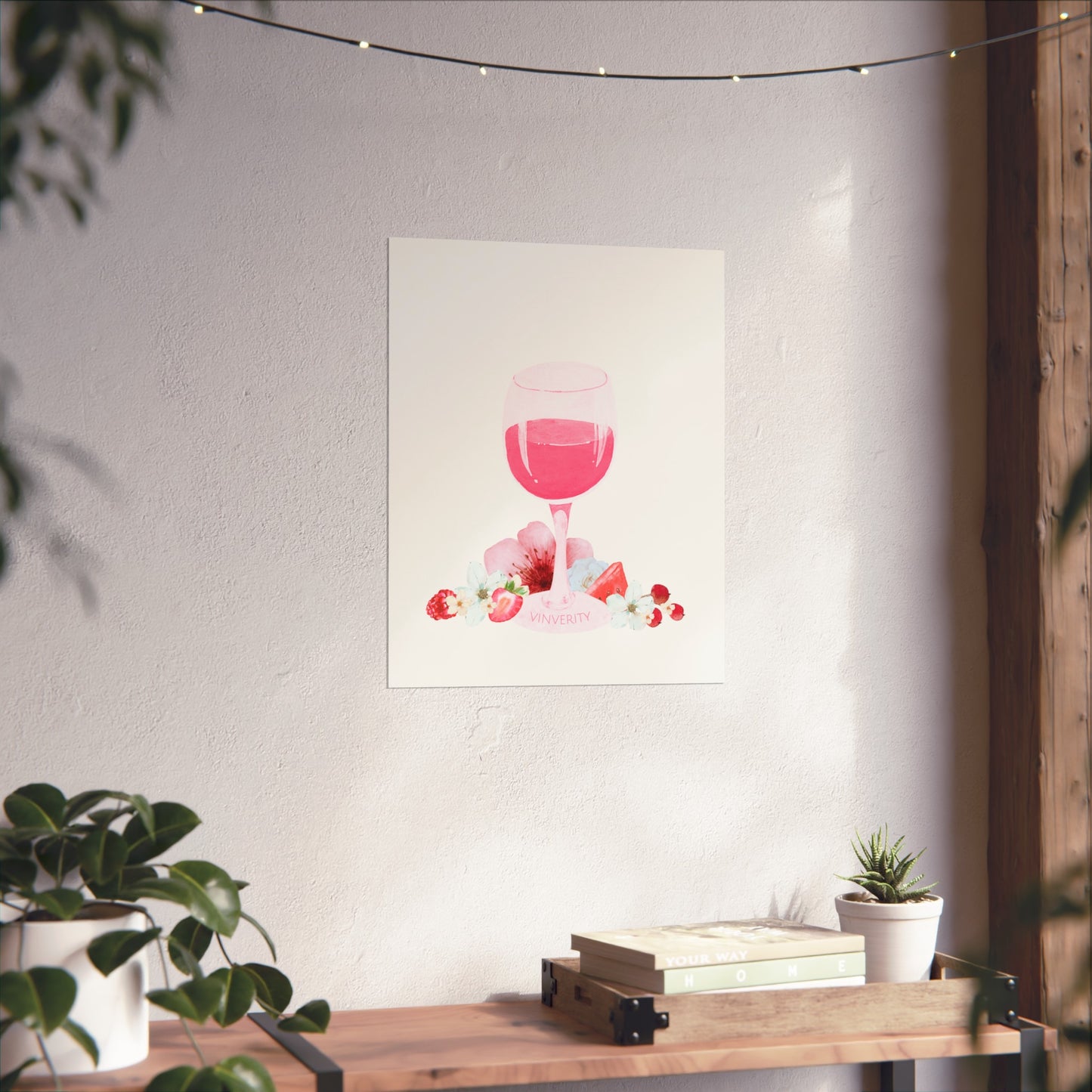 Wine Art Poster "Rosé"