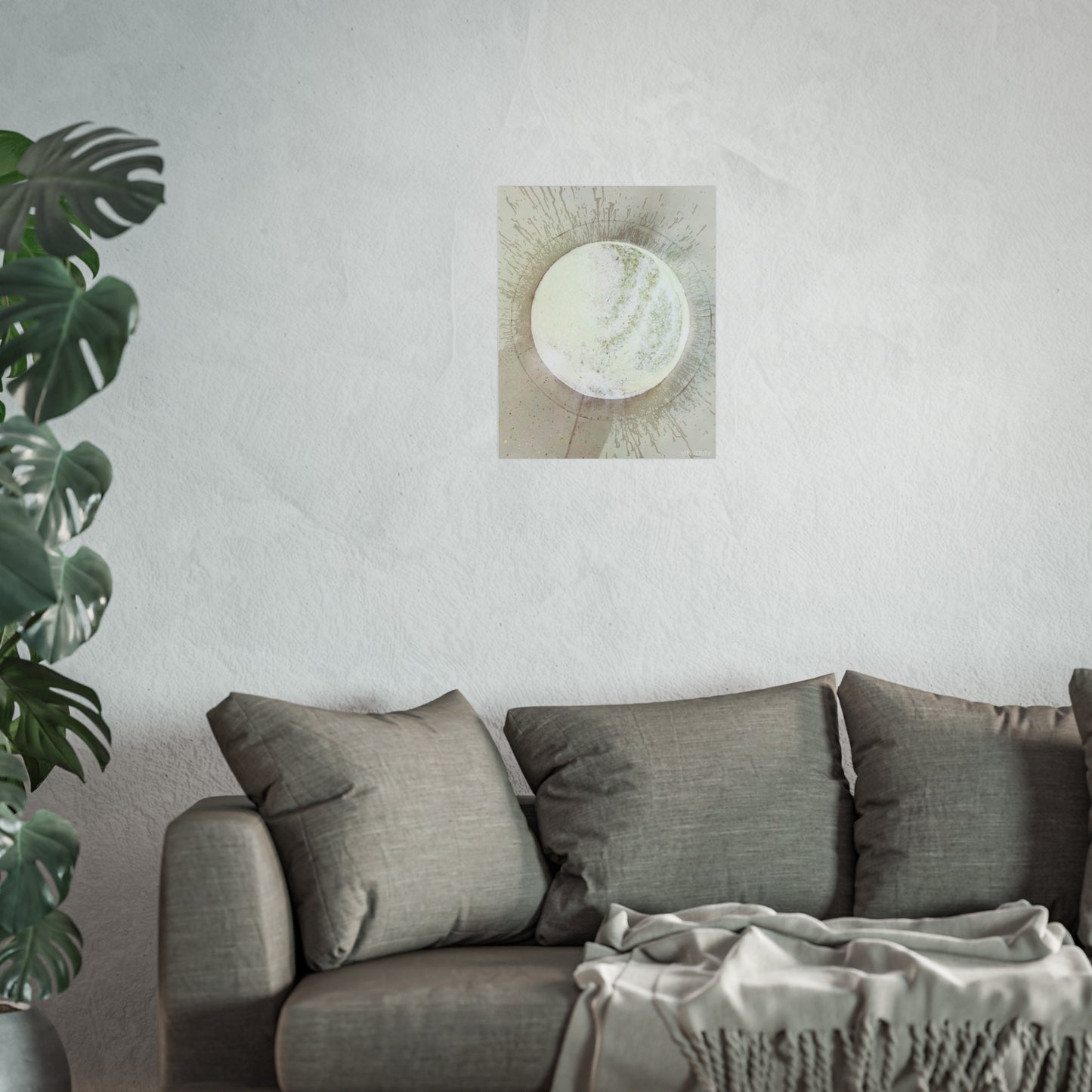 Wine Art Poster "Metallic Must"