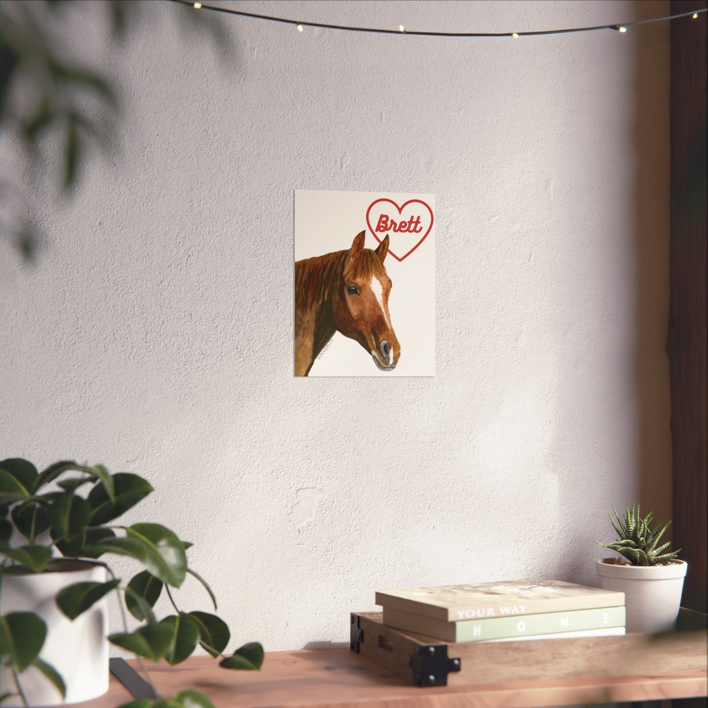 Wine Art Poster "<3 Brett"