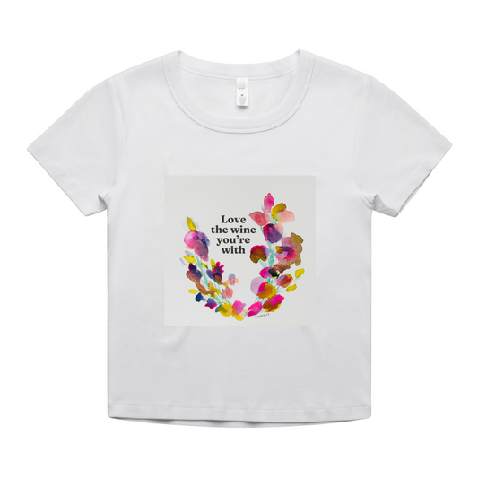"Love the Wine You're With" Organic Baby Tee