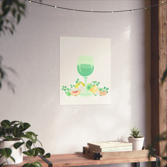 Wine Art Poster "Vinho Verde"